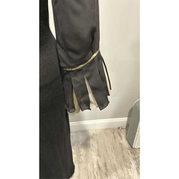 Roland Mouret Loligo Black Wool Midi Dress Size Medium (8) - Picture 9 of 12